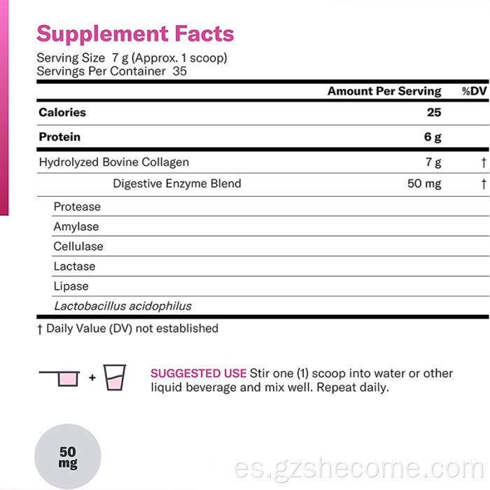 Péptidos de colágeno múltiple péptidos de colágeno sin sabor